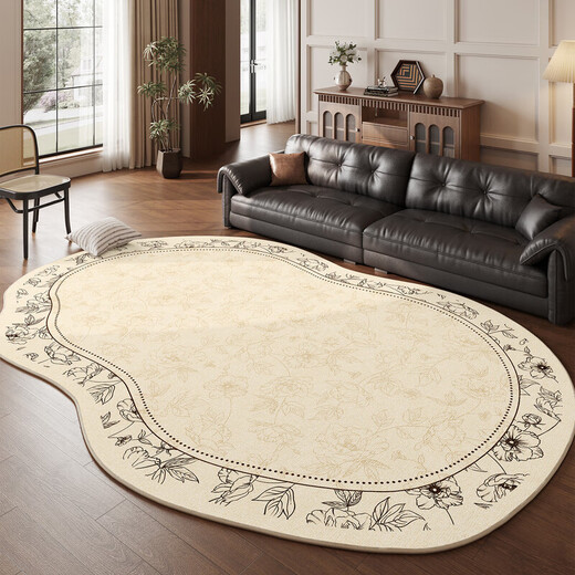 
French carpet living room cream style retro 2025 new style free washable floor mat special irregular thickened sofa Luminous Tango 15054 0cm*0cm 300*450CM Customized consultation customer service