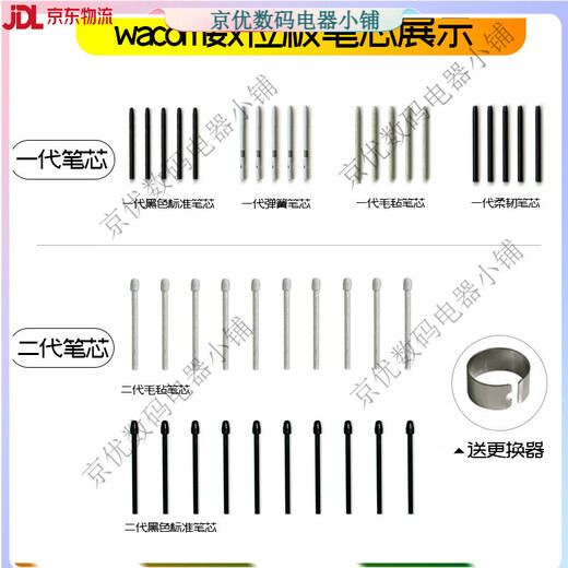 Wacom Digital Tablet Rebill Bamboo CTL-460 660 470 471 671 672 Pitina pintada de la mano Consejo de pluma original Reengalización flexible de cinco paquetes de cinco plantillas [Enviar al cambiador] 0x0cm