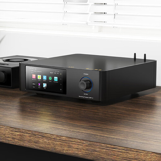 Shanling SMT1.3 desktop streaming media turntable digital broadcast decoding headphone amplifier all-in-one dual-band wifi6 transmission NAS function HD touch screen SMT1.3 silver