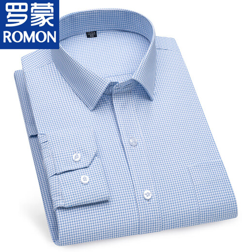 罗蒙（ROMON）罗蒙短袖白色衬衫男士商务正装夏薄款透气工装春夏短袖休闲工作服 6627 38