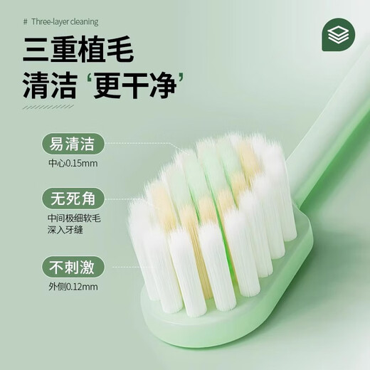 El mismo cepillo de dientes de Qijing Sam para cabello suave para adultos, cabeza ancha, parejas grandes y hospitalidad portátil para hombres, decoración del hogar para uso en el hogar [precio especial] gris + amarillo + rosa 3 piezas