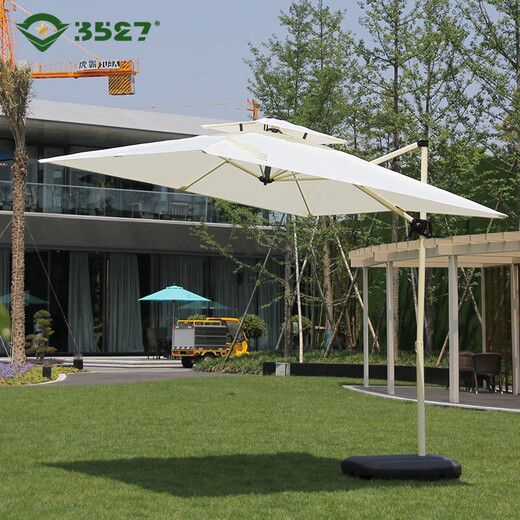 3527 Regenschirm Außenscreen Villa Villa Römische Regenschirm Courtyard Terrasse Stall 3*3m/Weinrot