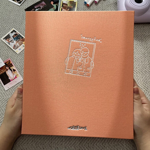 KODAK Álbum de fotos Kodak laminado autoadhesivo de 14 pulgadas diy hecho a mano álbum de fotos familiar de crecimiento del bebé esta escuela álbum conmemorativo de entrenamiento militar 9891-743 modelo de recolección de luz-Daifen