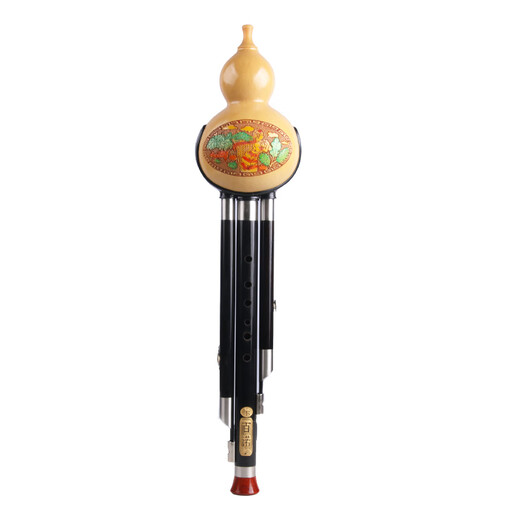 
Bainuo Hulusi Musical Instrument C-tuning Primary School Students' B-tuning B-tuning for Beginners' Professional Performance Special for Adults General DGFA Self-tuning, Exchangeable Mouth Black Wooden Tube B-tuning + Full Set of Gifts