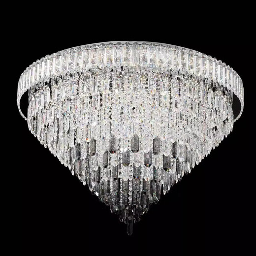 OPP (OPPLE) 2025 Nouveau style 2024 Nouveau style LED LUMIÈRE LUMBRE CRISTAL ÉCLAIRAGE CRISTAL RETRAIMENT CHANDELIER CHAMBRE LAMPE HOME DÉCORATION PLAFIER 1W 9902 Diamètre 80cm