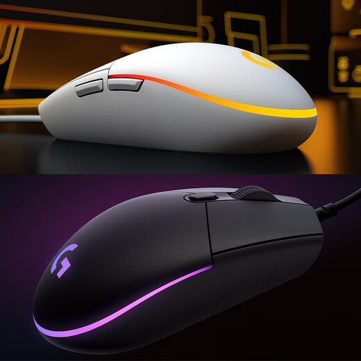 Logitech K835 clavier mécanique G102 souris de jeu de deuxième génération souris filaire e-sports streamer effet d'éclairage souris de poulet légère petite souris à main K835 axe vert + capuchon de touche rouge et blanc + G102 violet + tapis de souris