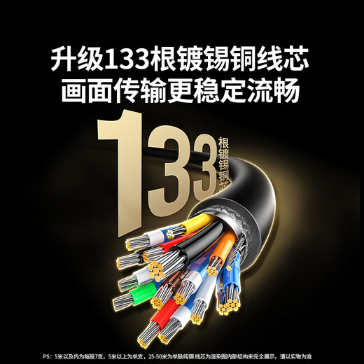 Greenlink HDMI cable engineering grade 4K digital high-definition cable 3D video cable 5 meters laptop set-top box connection TV projector display data cable 10109