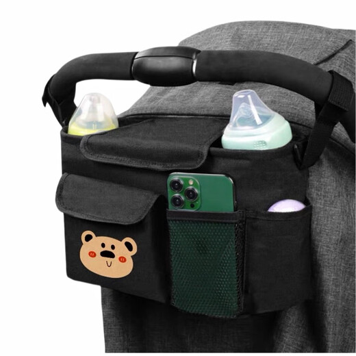 婴儿推车立体挂包妈咪包cybex博格步yoyo昆塔斯收纳挂袋通用配件 小熊立体挂包*肩带 可侧背 婴