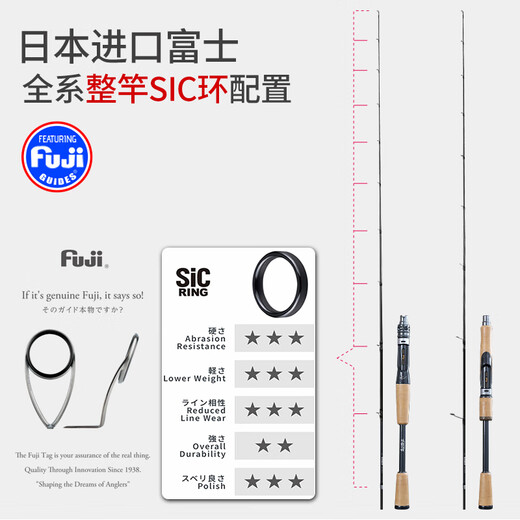
Samba Luya [Official Direct Sale] Samba Dancer's Half-Luya Rod Style Use insect rod to adjust the sensitivity of the straight gun handle 2.04m C682-M-Gun handle [light and hard, super fast