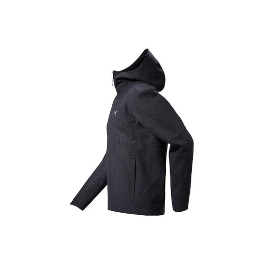始祖鸟（ARC'TERYX）SAWYER Wool Hoody 羊毛防风连帽软壳夹克外套 黑色/Black Heather M