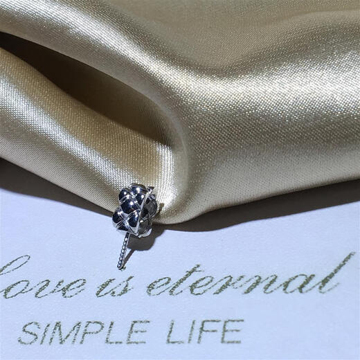 Shaoyu 18K gold-plated pearl pendant accessories DIY necklace buckle empty support glossy thick work-inlaid simple small fragrance 9K white