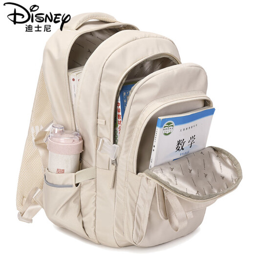 迪士尼（Disney）书包初中女生大容量高颜值小众ins风小学生高中双肩背包 1(1-3年级)0410款少女粉+小美公