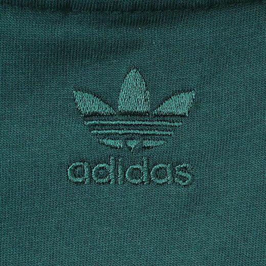阿迪达斯 （adidas）三叶草短袖连衣裙女裙夏季运动裙V领半袖衫休闲T恤裙子 IR6042森林绿 L