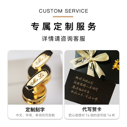 NOSSKISS奢侈高档紫水晶袖扣男士高级轻奢定制法式衬衫袖口扣生日礼物送礼 金色