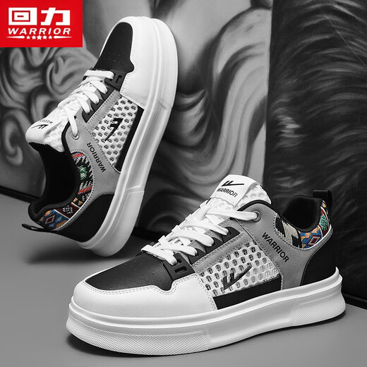 Warrior shoes men's versatile men's shoes casual sports shoes men's L699C white/gray/black 39