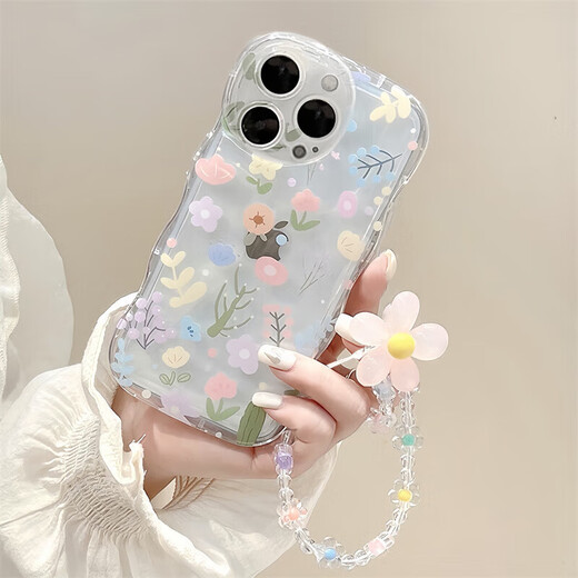 世韩适用苹果16手机壳iPhone16手机保护套镜头全包防摔少女小清新ins风创意透明气囊保护壳软壳带挂绳