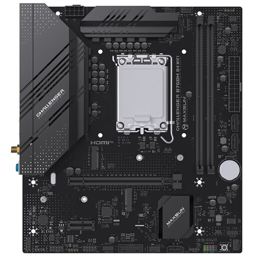 Mingxuan (Maxsun) MS-Challger B760M D4 WiFi Computer Gaming Motherboard unterstützt CPU 12600KF/13490F/13400F (Intel B760/LGA 1700)