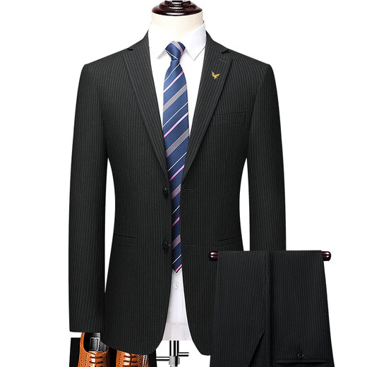 Announcement Bird Suit Men's Wool Business Two-piece Suit Groom Wedding Dress Professional Formal Jacket Pants Leave a message to tell us the waist size or size 35 175/50 suitable 1-150 Jin Jin is equal to 0.5 kg