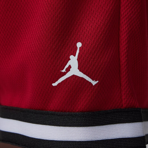 耐克（NIKE）Jordan官方耐克乔丹男童幼童季后赛T恤和网眼布短裤套装夏II2533 687健身红 110 S