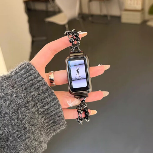 El cable óptico neutro es adecuado para la pulsera 1098 pulsera de correa 89 Ins Xiaohongshu Caja de gato de alta gama Cadena de mariposa de piedra [Circunción de muñeca 120-165 mm] Aplicable para la brazalete Huawei 9/8/8/NFC Strap
