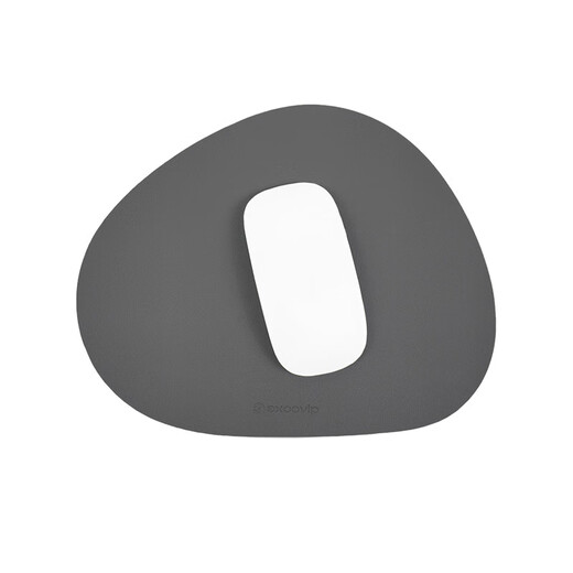 EXCO alfombrilla de ratón pequeña de cuero de guijarros gris alfombrilla de ratón pequeña alfombrilla de ratón portátil alfombrilla pequeña fácil de llevar mini oficina ultrapequeña mini niña estilo viaje de negocios 0393