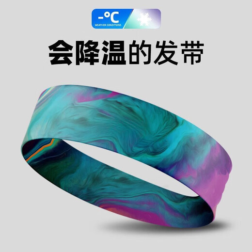 UOSU运动发带止汗带头带男运动吸汗导汗带头巾健身运动女篮球防汗跑步 流年