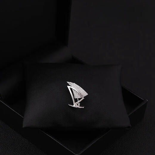 Puli UK NextVlone new high-end brooch for men and women smooth sailing navy sailboat brooch brooch star gold