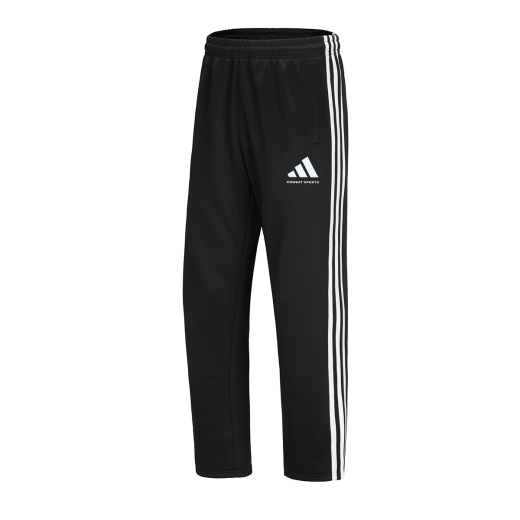 阿迪达斯 （adidas）运动裤男春季宽松透气直筒裤跑步运动防风休闲裤 M  黑白 