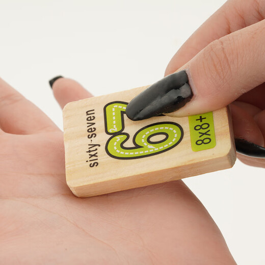 Toys pour enfants en bois Beyzk pour garçons et filles 2-3-6 ans, âgés de 100 blocs d'alphabétisation Domino Blocys 100 morceaux de Domino + Macaron 18 trous Intelligent Car Intelligent