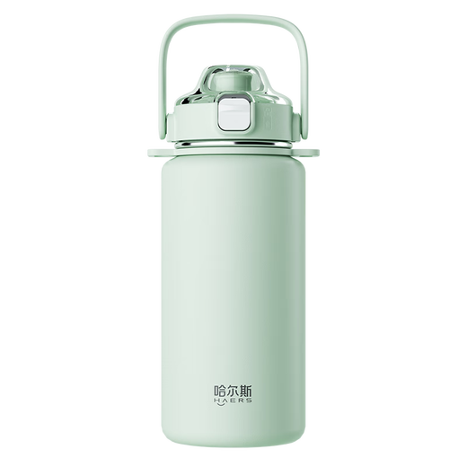 Hals thermos cup 316 stainless steel water cup large capacity portable kettle student men and women gifts practical high-value cup worry-free green 950ml cup belt + 316 liner