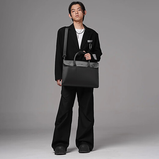 Mark Huafei men's government cadre briefcase 16-inch computer handbag Chinese Valentine's Day gift for boyfriend and husband