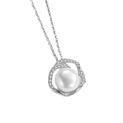 Fat Donglai's same style pearl pendant single single natural freshwater pearl silver bead necklace pendant women's silver light luxury niche golden natural freshwater pearl earrings