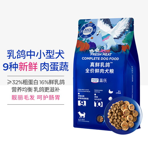 LEGENDSANDY Real Fresh Squab Pigeon Hunting Rabbit Rainbow Freeze-Dried Dog Food Small and Medium-sized Dogs Large Dog Puppy Food Teddy Bichon General Purpose Real Fresh Squab Pigeon Small and Medium-sized Dogs Beautiful Hair 1.5kg (Fresh Vegetable Rainbow Meat Pie + Donut Sandwich