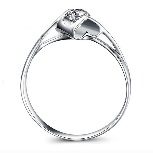 BZKS999 sterling silver ring women's open four-leaf clover pure silver ring platinum angel kiss ring alive + certificate + gift box 2 carats