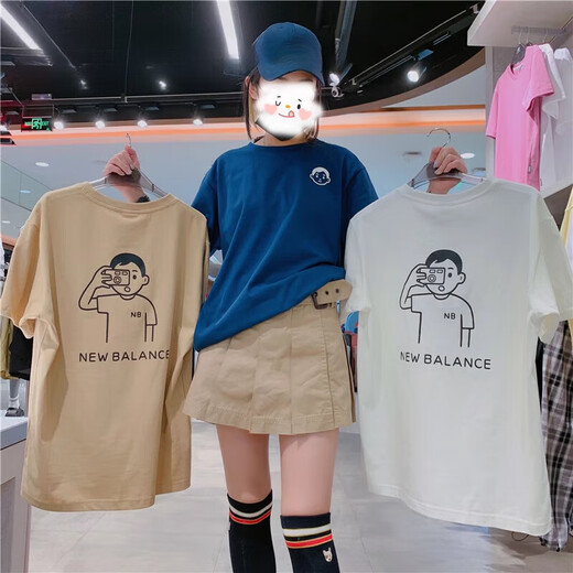 NUEVA BALSBALANCENB JUNITAKE Men y mujeres Algodón puro Deportes informales Camiseta de manga corta AMT12346 AMT12347-MSU CHOCKI CHOCK COPPY XS 160/84A