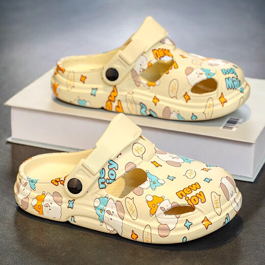 Hongxing Tong Ke Break Size Slippers Children Cave Cava Summer 2025 Sandalias de playa de NUEVAS MEDIA MEDIAL LANZA BAOTOU PINK PINCA Modelo principal 34 /35 Código deportivo estándar
