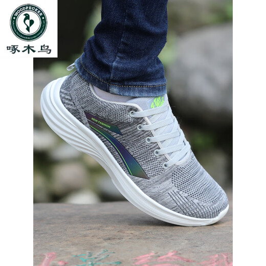
Woodpecker Old Beijing cloth shoes men's anti-odor and breathable mesh shoes versatile sports casual shoes non-slip board shoes new style flying mesh shoes all black A1699 40 sports shoes standard code