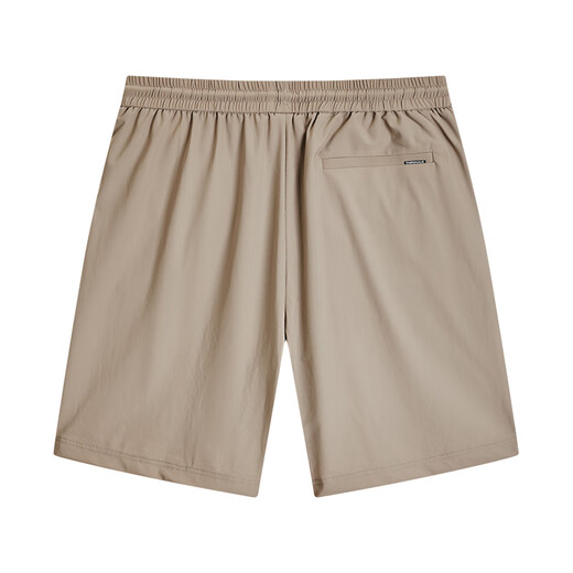 马克华菲【弹力透气】休闲短裤男25夏季新款简约百搭刺绣通勤休闲五分裤 701卡其 M