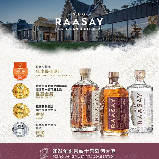拉塞岛【26年WWA金奖】苏格兰进口泥煤单一麦芽威士忌单桶 洋酒送礼 【限量】拉塞岛兔年泥煤威士忌