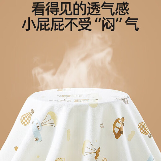 Betas baby urine septum baby waterproof and washable pure cotton breathable sheet menstrual aunt pad menstrual period mattress elderly [anti-slip style] Flight diary-5A grade antibacterial 70x90cm