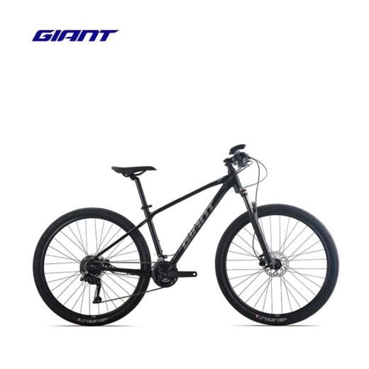 捷安特（GIANT）ATX830油压碟刹成人铝合金18速可锁死避震山地自行车 消光亮黑 27.5×14.5 XS 适合身 27.5英寸 标准 18速