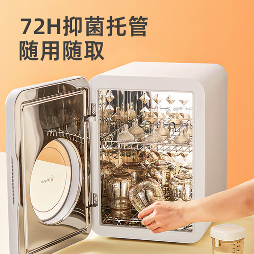 Baby Color消毒柜婴儿奶瓶消毒器带烘干一体机紫外线奶瓶消毒柜宝宝家用 22L 飞利浦双灯+HEPA过滤+可视窗