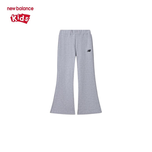 newbalance nb children's clothing 25 years spring new style girls Korean style bell-bottom pants fashionable casual sports long pants 7SF14072 7SF14072-DGR Dark gray 110 cm