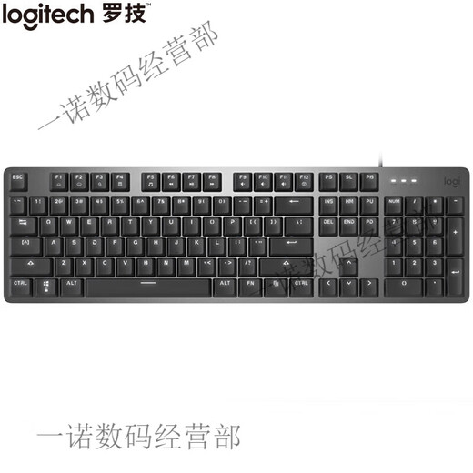 罗技（logitech）K845 机械键盘有线游戏电竞电脑办公全尺寸发光104键 K845【龙华轴 红轴】