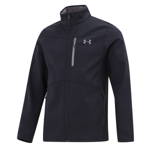 Under Armor woven stand collar jacket for men, fashionable, simple, loose and comfortable, sports and leisure jacket 1321438-001 L