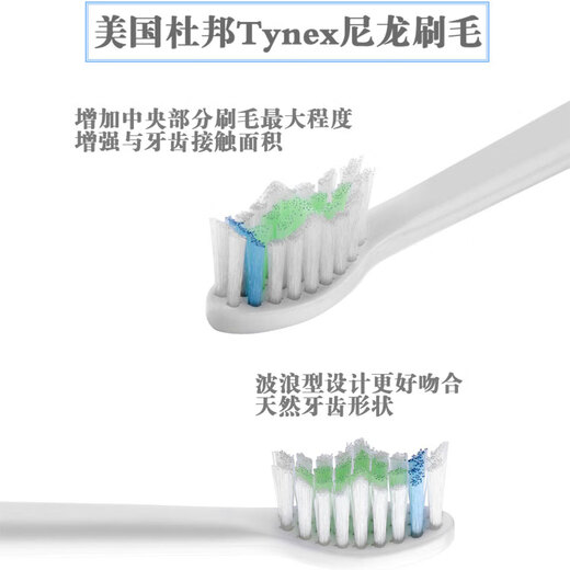 
Adapted to the original Philips electric toothbrush head for HX9369/9114/8391/6859/6054/6285/9923 1 standard diamond brush head white (6 packs)