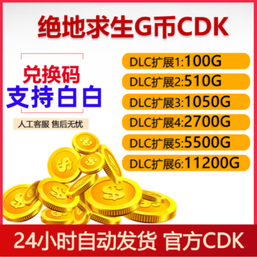 卡通周边PUBGG币绝地求生CDK兑换码g币吃鸡G币摆件 1050G