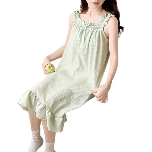 Sofea sommer sweet groß in nachthemd mit Brustkissen dünne lose Fett MM Home Kleidung Y6623# Pink 170 m