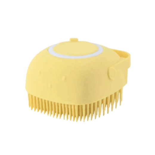 Pet Bath Brush Cat and Dog Bathing Magic Silicone Massage Teddy Golden Retriever Bath Cleaning Tools Super Soft Silicone Brush Pink + Blue 1 pc