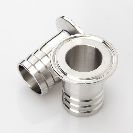 Lingjian 304 stainless steel sanitary grade quick-fit leather pipe joint clamp type quick-connect hose pagoda head chuck faucet 32 chuck 50.5 height 60mm
